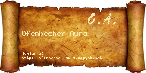 Ofenbecher Aura névjegykártya